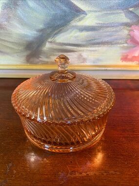 Vintage Candy Dish By Federal Glass Company in their popular "Diana" Pattern